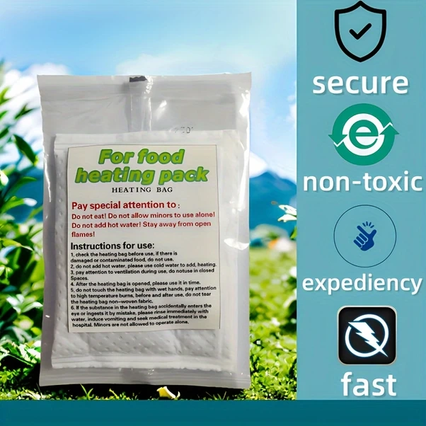 Willowhaven 5 Adet Taşınabilir Yemek Isıtıcı Çantası - 100g Soğuk Sıcak Saklama Kampçılık Acil Durum