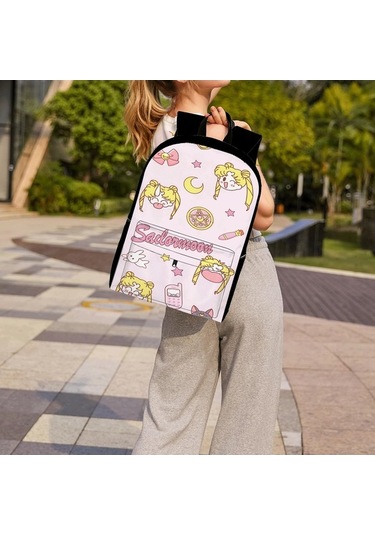 Trendooze Uygun, Siyah Siyah Siyah Sırt Seyahat, Sailor Organizasyon Moon Kawaii Karikatür, İş İnç İle, İçin, Genç, Dizüstü Çoklu Cf76 Çantası, Çalışması Bölmeleri Bilgisayara 15.6 Ge Siyah