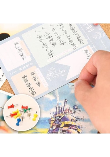 1 Takım Mantar Bülten Tahtası Dayanıklı Çok Amaçlı Ahşap Çerçeve Mantar Panosu Notlar Mesajlar Resimler Notlar İçin M