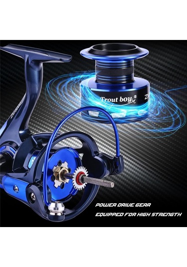 Dönen Balıkçılık Makaraları Tatlı Su Tuzlu Su Makaraları 13+1 Bilyalı Rulmanlar Ve Ücretsiz Yedek Grafit Makara 2000