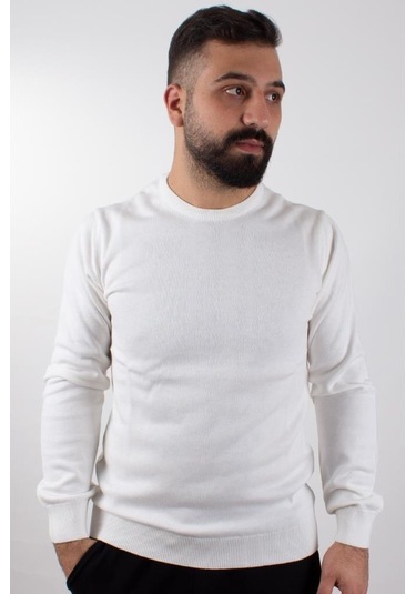 Twister 3621 Ekru Bisiklet Yaka Erkek Kazak