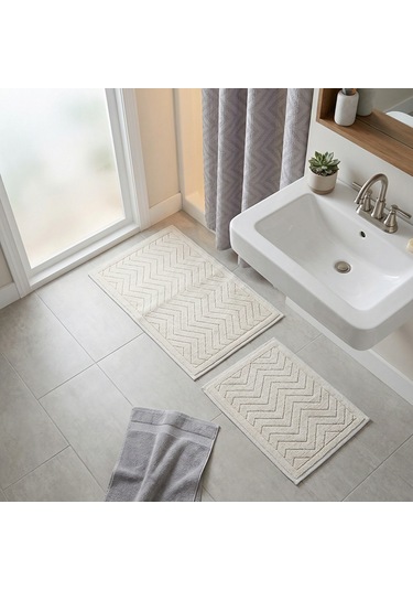 Elsim Home Zigzag Paspas Seti Vizon