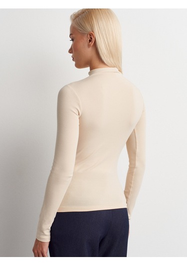 Dilvin 31433 Yarım Balıkçı Yaka Top-taş Taş