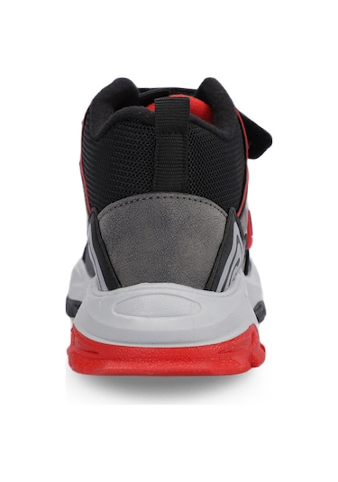 Slazenger VERSION Çocuk Cırt Cırtlı Siyah / Kırmızı Bot