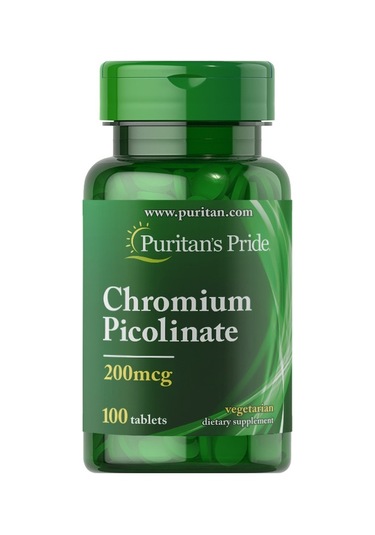 Puritan's Pride Chromium Picolinate 200 Mcg 100 Tablet