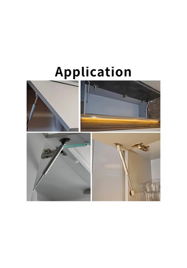 Dashanshop 4 Adet Modern Metal Yüzey Montaj Dolap Menteşesi 150n Gaz Yaylı