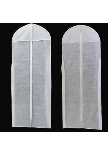 Kullanışlı Yırtılmaya Dayanıklı Koruma Aşınmaya Dayanıklı Uzun Giysi Gelinlik Koruyucu Kapak Ev Gereçleri Beyaz