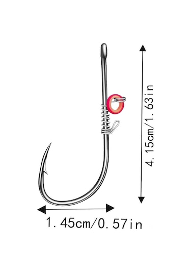 Moveevo Deniz Balıkçılığı İçin Karbon Çelik İğneler, Canlı Yem Sabitleyici, Taşınabilir, 2 3 4 Çeşitli Boyutlar, Tuzlu Su Uygun