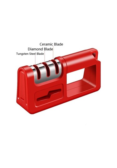 Pazly 2 Adet 3 Aşamalı Mutfak Bıçağı Bileme Taşı Diamond, Abs+paslanmaz Çelik, 19x5x9.5 Cm, Hızlı Keskinleştirme