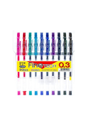 Dong-A İğne Uçlu Kalem Finetech 0.3 MM 10 Renk
