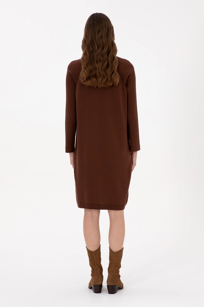 U.s. Polo Assn. Kadın Kahverengi Elbise Triko 50314732-vr029 Kahverengi