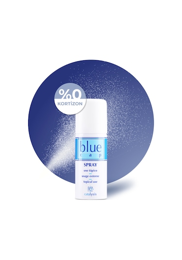 Blue Cap Yağlanma Karşıtı Sprey 100 ml - ve Rahatlatıcı Etki - Kortizonsuz