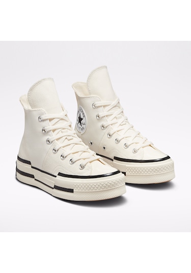 Converse Chuck 70 Plus Canvas Unisex Beyaz Sneaker Düz A00915c Beyaz