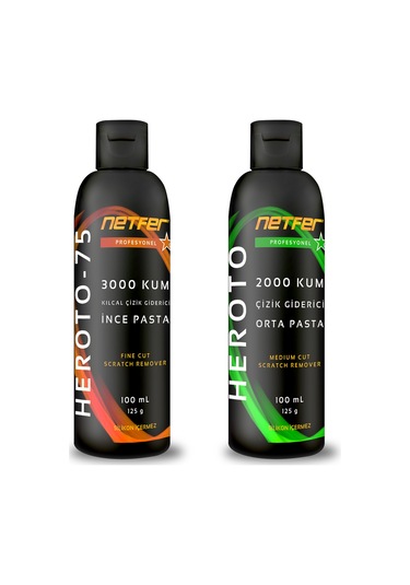 Netfer 2'li İnce Orta Pasta Set - 2x100 Ml