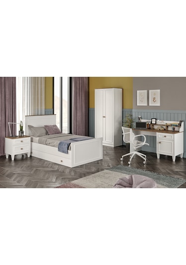 Smart M Genç Odası %100mdf Beyaz