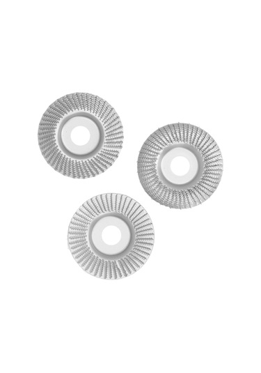 Tenfowee Kahve Çelikten Yapılmış 3 Adet 100mm Tahta Oymacılık Disk Seti, 22mm İç Çaplı, Açık/kısa/uzun Yaylı, Tahta Düzenleme Ve Polisaj İçin Uygun