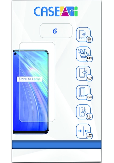 Realme 6 ile Uyumlu Ekran Koruyucu Kırılmaz Cam