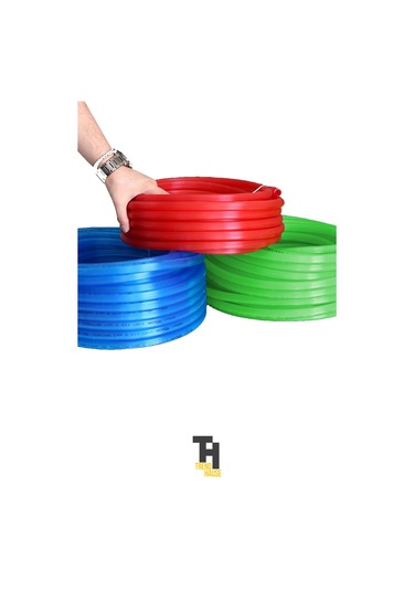 1/2 Silikonlu Dayanıklı Bahçe Hortumu 100 Metre Mavi