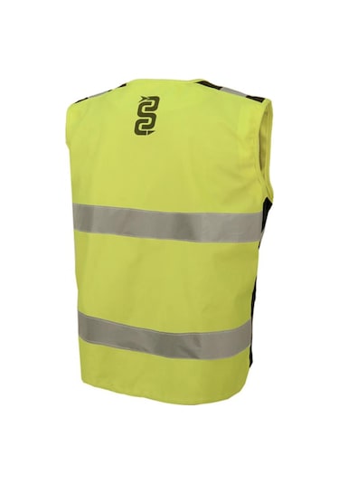 Oj Flash 2 Reflektörlü Yelek Gri - Sarı