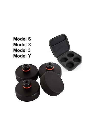 Tesla Uyumlu Lift Takozu - 4 Parça Jack Lift Pad Adaptörü - Tesla