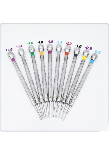 Leasetake Parça Hassas Tornavida, Kuyumcu Tornavida Seti, Saat Tamir Tornavida Seti 0.6-1.6 Mm, Mikro Tornavida