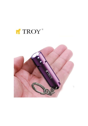 Troy 28086 Mini El Feneri Ve Anahtarlık Mor
