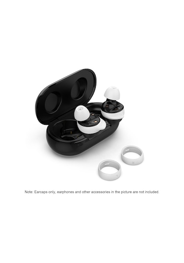Youmex Galaxy Buds İçin 8'li Silikon Kulaklık Ucu Takımı - Renk Seçenekli, Bluetooth Kulaklık Erişorları Beyaz