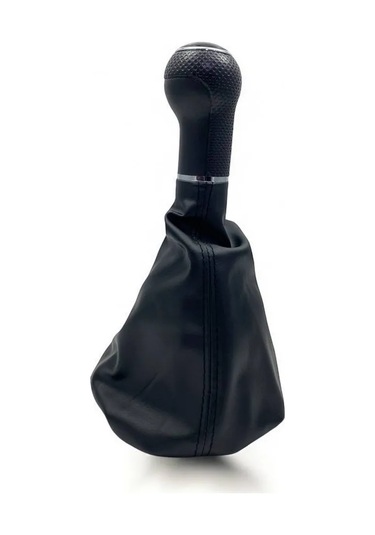 Power Resulting Vw Polo Golf Lupo İçin Vites Topuzu Kawuzu Kılıfı Siyah Deri 185010725 Siyah