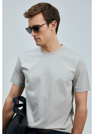 Lufian Bran Bej Erkek T-shirt 111020262 Bej