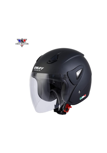 Sway Sw 700 Mat Siyah Yarım Kask