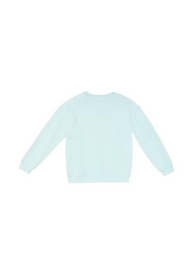 Denokids Mshb&g Çiçekler Kız Çocuk Mint Sweatshirt Çok Renkli