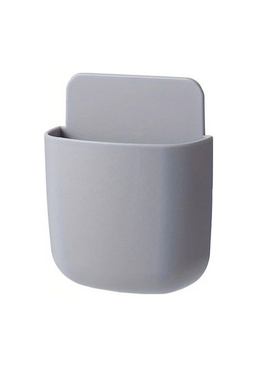 Chenkestoreone Gri Duvara Monte Çok Amaçlı Telefon Kumanda Saklama Organizatör Kutusu Gri