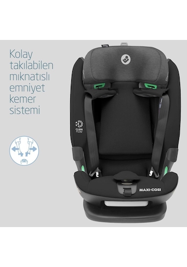 MaxiCosi Titan Pro ISize Adac'lı 936 Kg Çocuk Oto Koltuğu Authentic Black