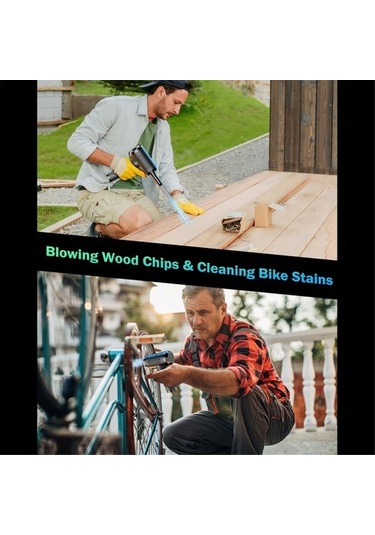 Joyhub Temizlik Için Basınçlı Hava Silgi, Şarj Edilebilir Taşınabilir Temizleme Kiti, 3 Hız Küçük Elektrikli Akülü Hava Üfleyici Egıe0q