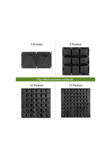 Ulzyvf Duvara Monte Bitki Yetiştirme Torbası - Reedark Pratik Ev Bahçe Dekorasyonu Çantası