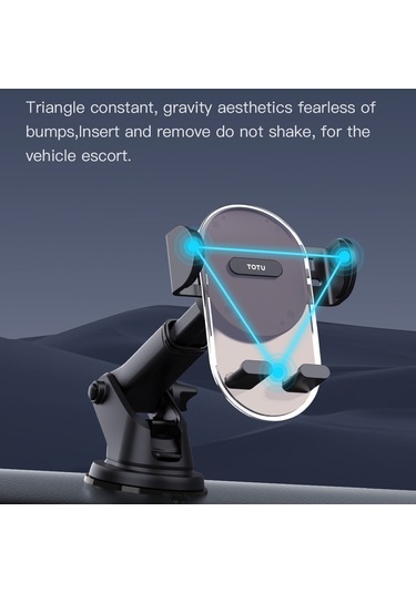 Totu Dcts-019 Ming Serisi Araç Tutucu, Hava Çıkışlı Versiyon Yarı Saydam Siyah