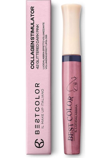 Best Color Collagen Stimulator Volumizing 42 Koyu Pembe Parıltı Dudak Parlatıcısı 42