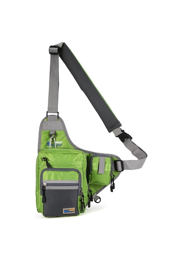 Jeehugo Suçan Çanta - Çok Amaçlı, Su Geçirmez Kumaş, Çoklu Cepler Ve Bölmeler, Ayarlanabilir Omuz Kayışı İle Balık Tutma Aletlerini Taşıma