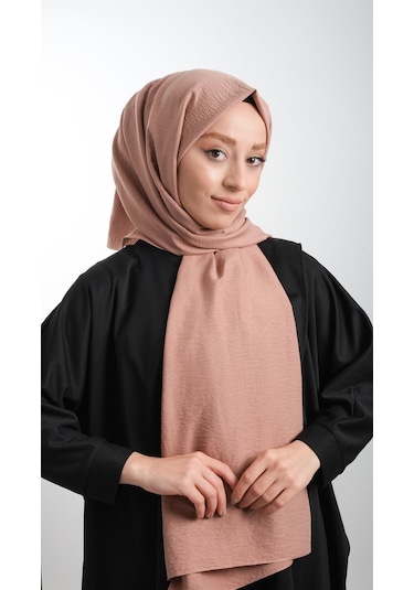Gül K. Düz Klasik Şal Pamuk Caz Sade 202105 18 Gülkurusu
