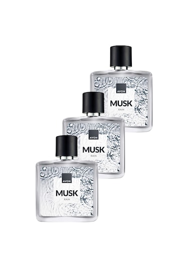 Musk Rain Erkek Parfüm Edt 75 Ml. Üçlü Paket Odunsu