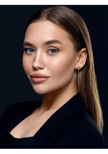 Sılver Whale Uzun Pırlanta Küpeler Gümüş Gecikme Yivli. 216920801 Altın