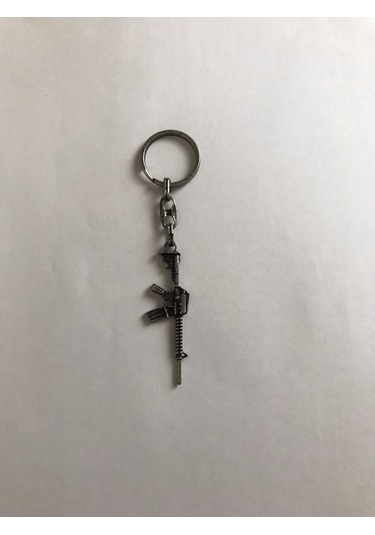Bd Tekstil M4a1-s Silah Tasarım Gümüş Renkli Anahtarlık