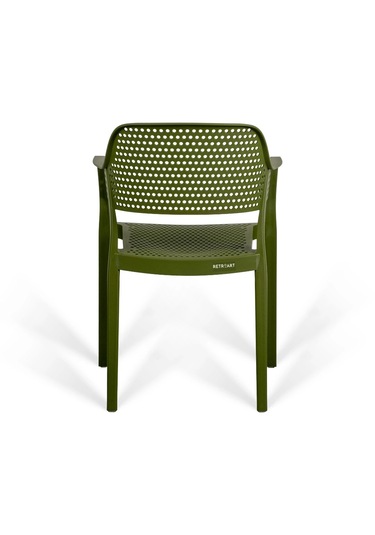 Hawaii Kollu Kafe Ve Balkon Sandalyesi 2'li Yeşil