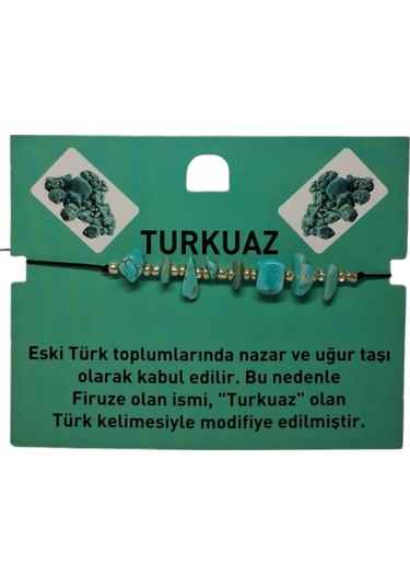 Doğal Taş Bileklik Turkuaz Taşı Bileklik Ayarlanabilir İpli Turquoıse Taş Kristalize Kırık Taş Şifalı Bileklik Mavi