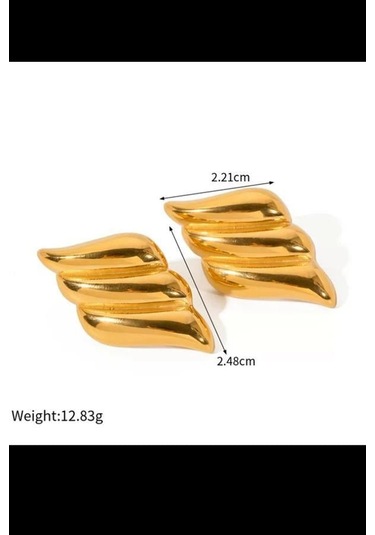 Kadın Vip Seri Özel Tasarım Küpe Seti-5429 Altın