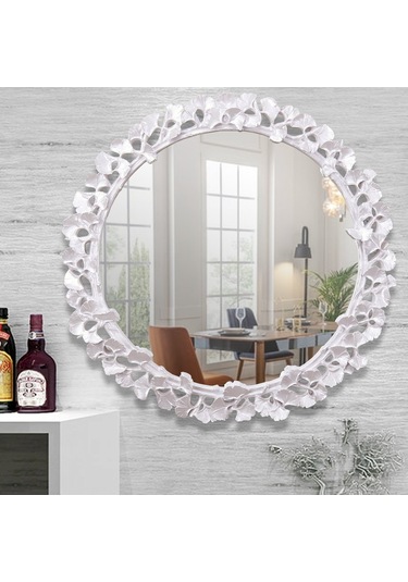 Clove Yuvarlak Ayna İnci Ceviz