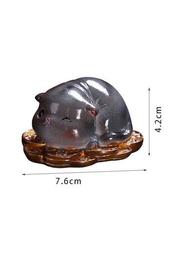 Suntek Magideal Çay Pet Kedi Reçine El Sanatları Kitaplık Masa Stil a