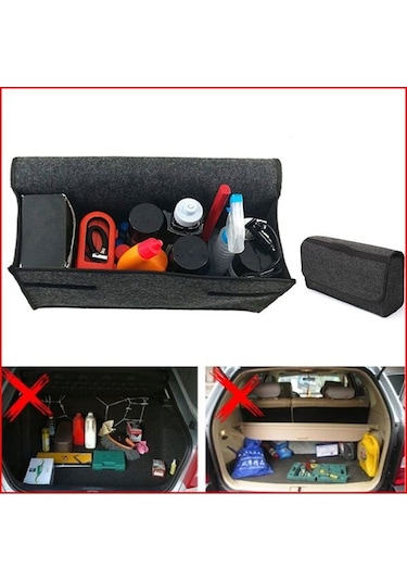Araba Bagaj Organizer Araç Alet Eşya Düzenleyici Cepli Çanta Oto