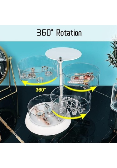 Saç Aksesuarları Düzenleyici Şeffaf 3 Katlı Akrilik Düzenleyici Kız Saç Tokası İçin Katmana Göre Sınıflandırarak Saklama Kutusu Saç Aksesuarları Bilezikler Yüzükler Bilezikler İçin Şeffaf
