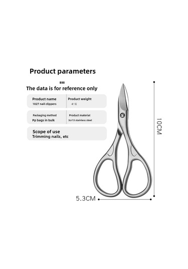 1 Adet Profesyonel Tırnak Kesici Makas Kaşlar Kirpik Çok Amaçlı Kavisli Bıçak Manikür Pedikür Tırnak Ayak Tırnağı Makası Whıte